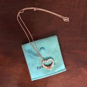 Tiffany & Co. Heart Necklace w/ diamond